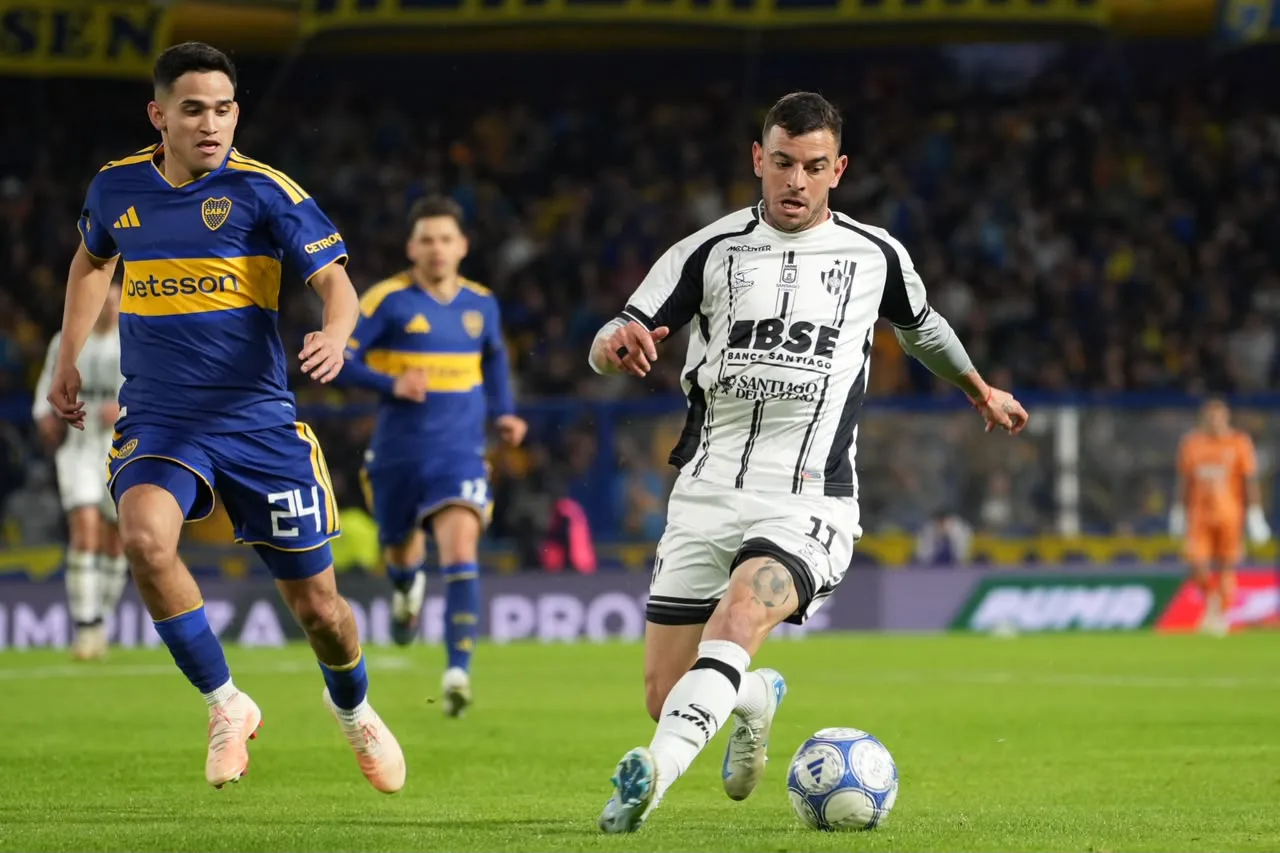 Central Córdoba cayó 3 a 1 ante Boca en La Bombonera y estiró su racha sin victorias