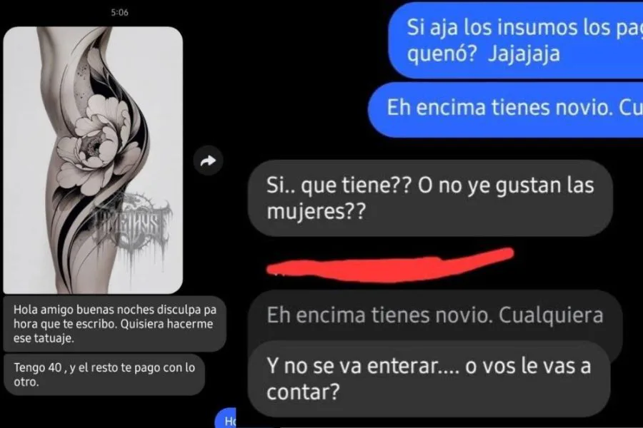 “Tengo 40 mil y el resto te pago con lo otro”: la propuesta que descolocó a un tatuador santiagueño