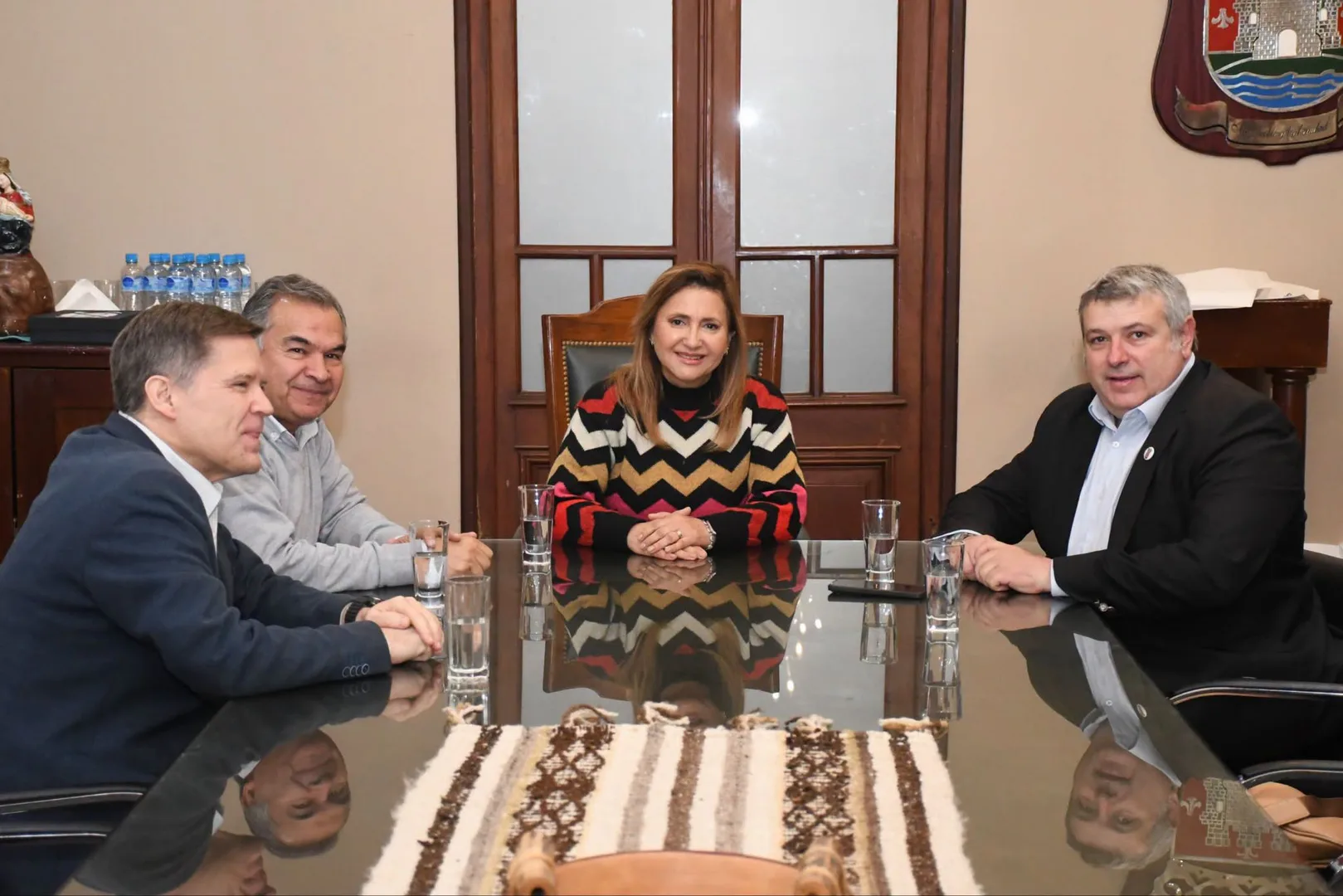 Norma Fuentes recibió al intendente de Salliqueló para afianzar lazos institucionales