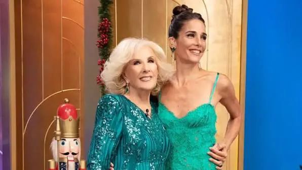 Juana Viale visitó a Mirtha Legrand en el Sanatorio Mater Dei tras concluir sus grabaciones