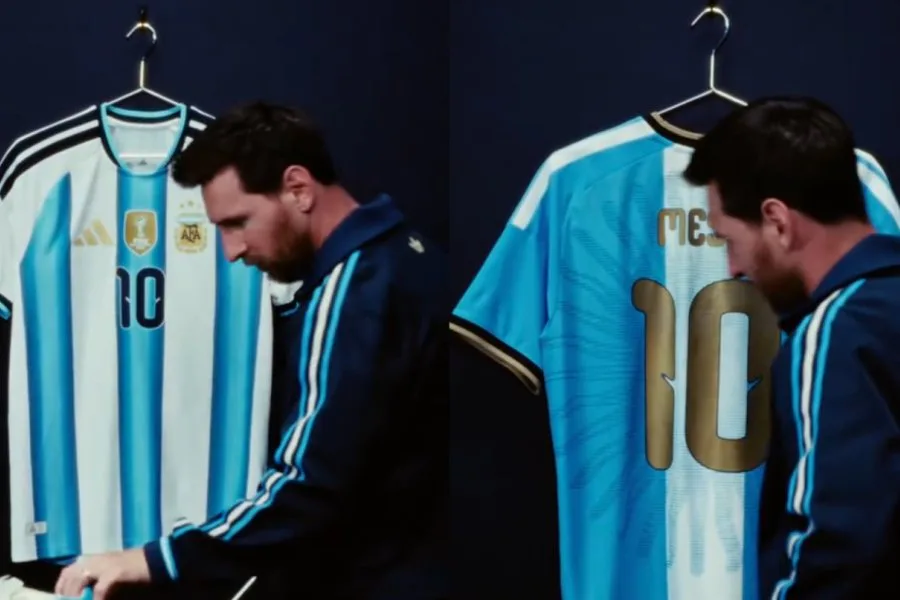 Lionel Messi presentó la camiseta especial que usará en su partido de despedida de la Selección Argentina