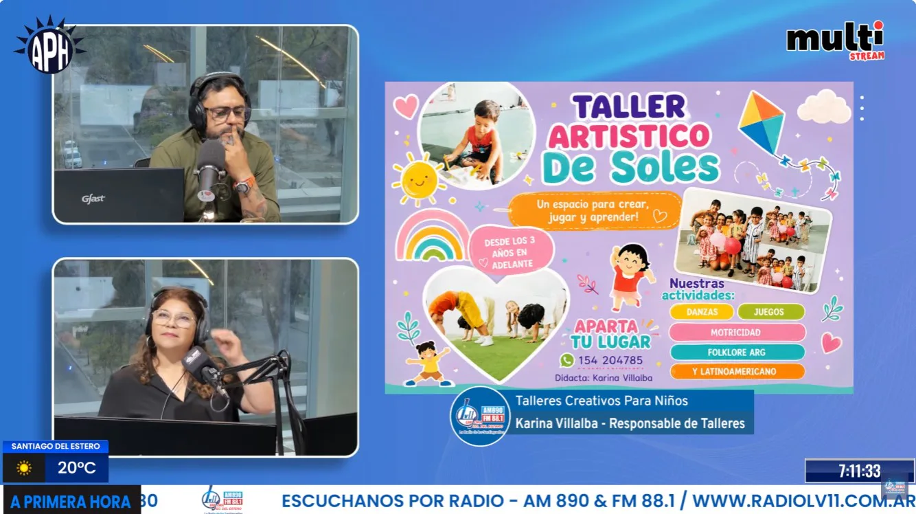Karina Villalba presentó en LV11 una propuesta de talleres creativos para niños en La Banda