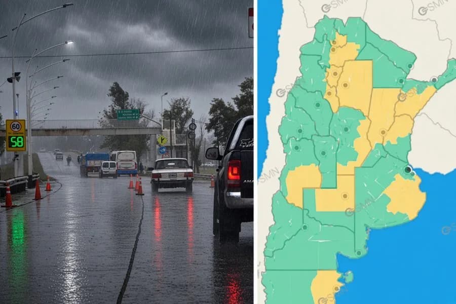 Alerta amarilla para todo Santiago: anuncian tormentas fuertes, granizo y ráfagas