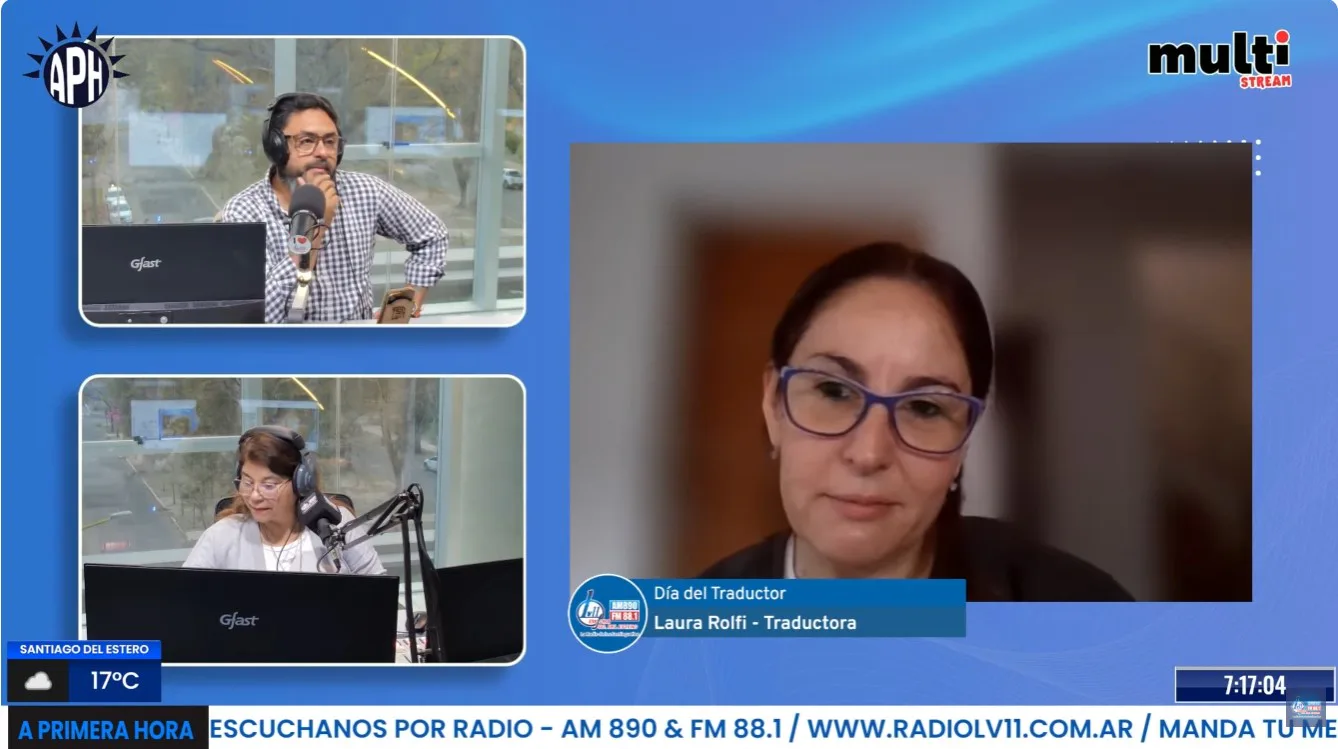 Laura Rolfi celebró el Día del Traductor en LV11 y analizó los desafíos que plantea la IA