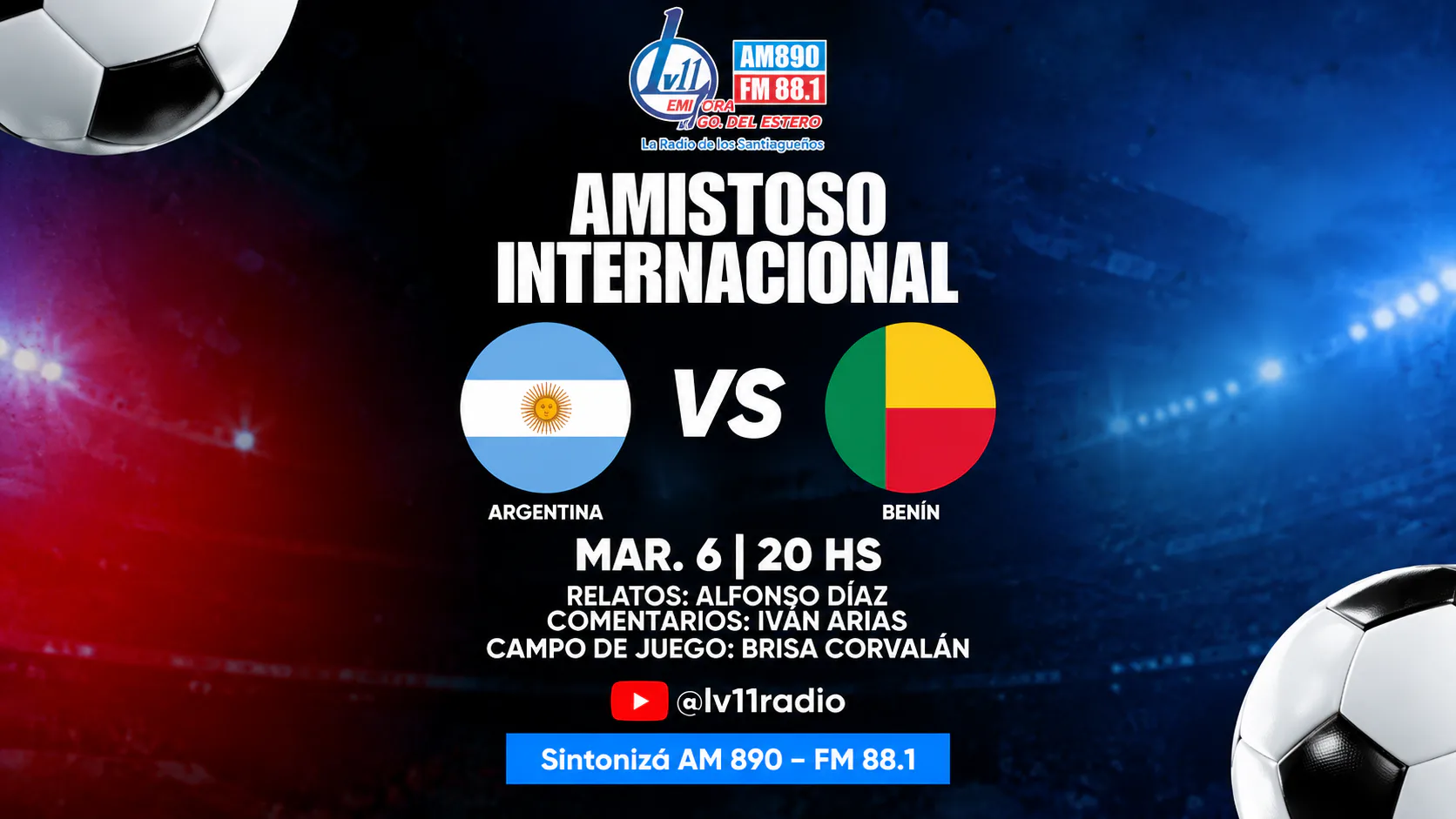 Una noche para la historia: LV11 transmite en vivo el último partido de Messi con Argentina