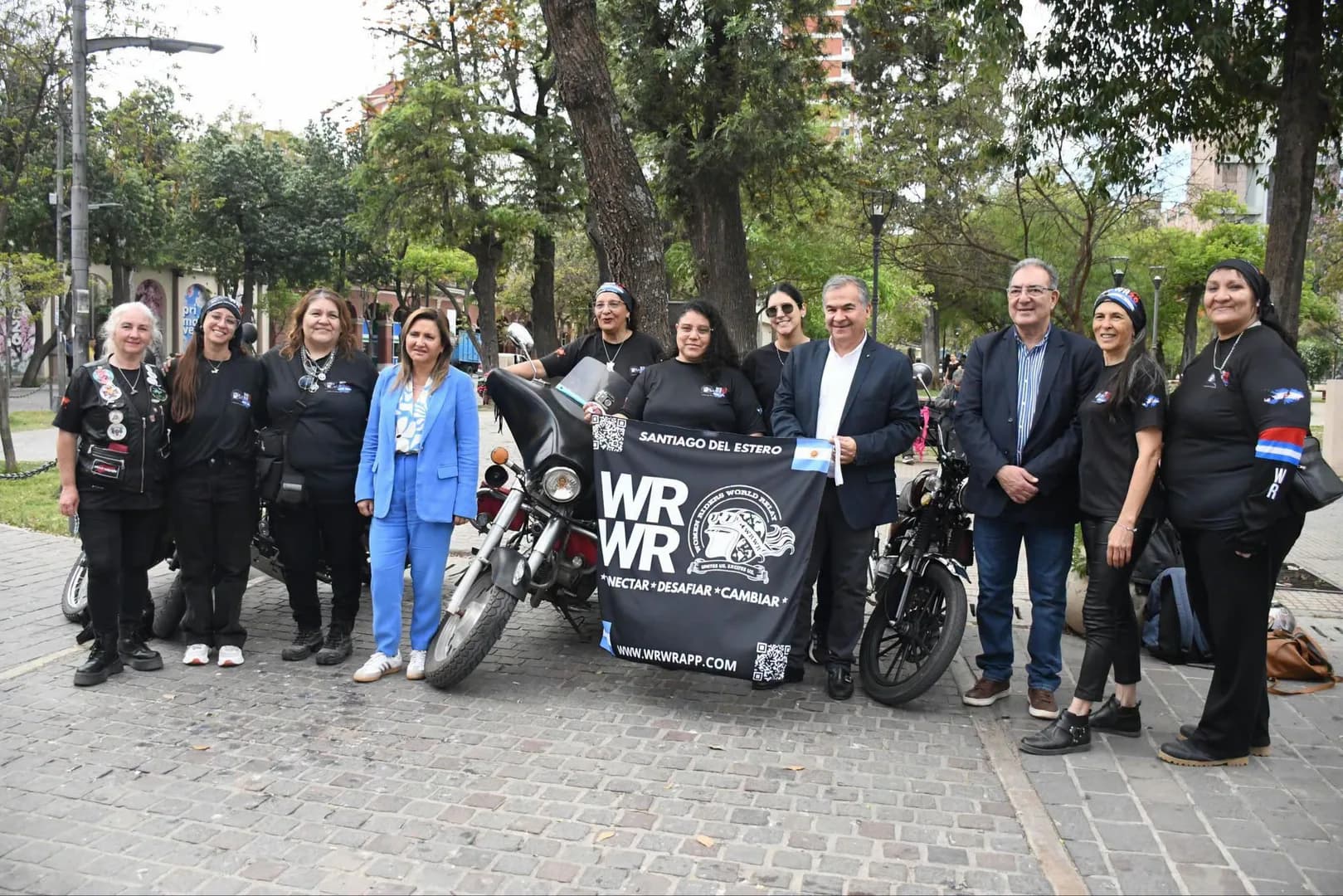 La intendente Norma Fuentes recibió a las representantes del Relevo Mundial de Mujeres Motociclistas