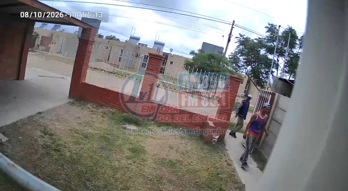 B° Mama Antula II: en cuestión de segundos robó una planta y un escobillón