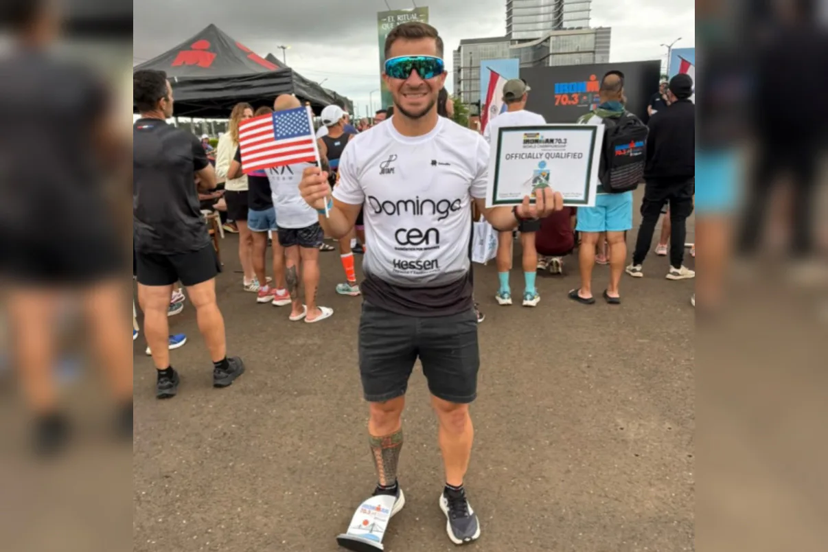 Agustín Cano Carpi se subió al podio en Paraguay y clasificó al Mundial de IRONMAN