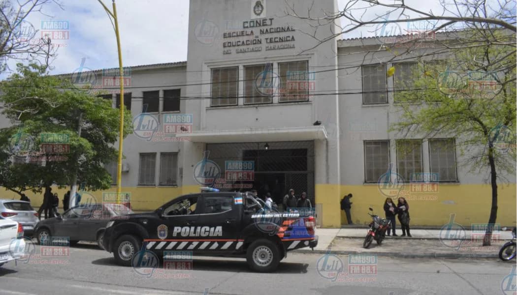 Preocupación en una escuela técnica de Santiago: investigan si un alumno llevó un arma