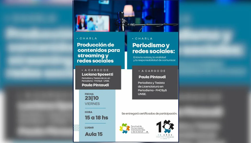 ¿Te interesa el streaming? La UNSE ofrecerá capacitaciones sobre contenidos digitales y periodismo