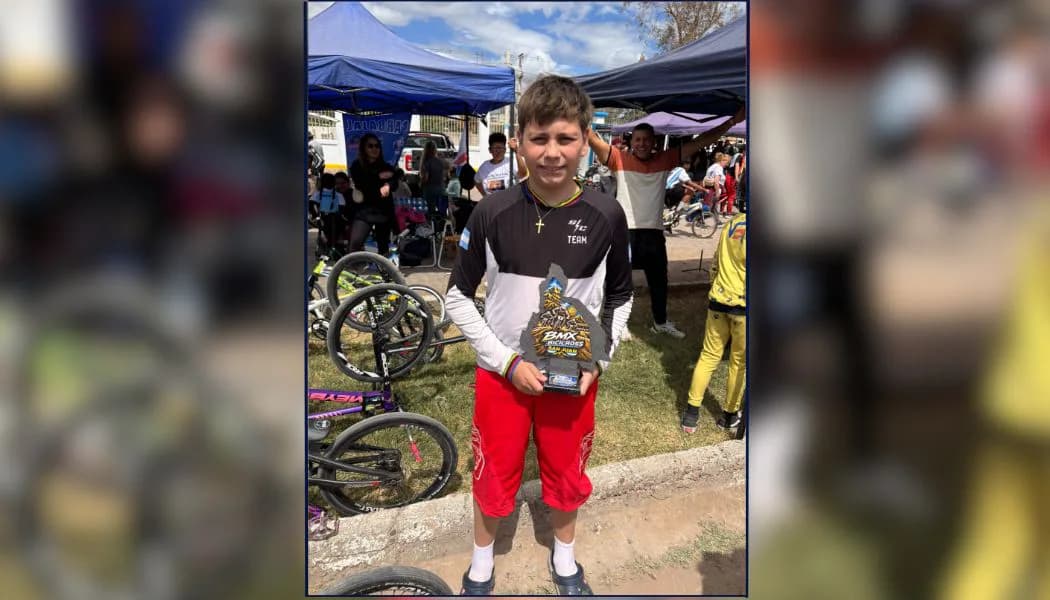 Orgullo santiagueño: Stabio Ihan se consagró subcampeón argentino de BMX en San Juan
