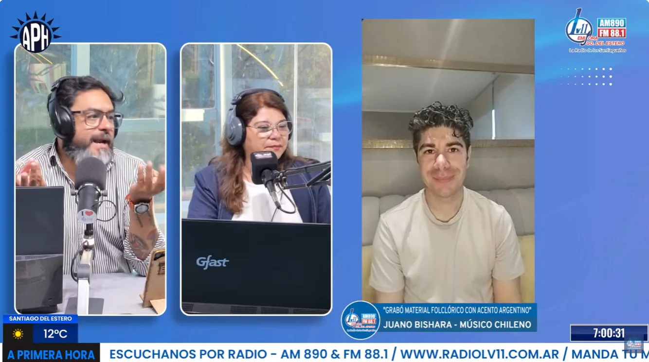 Juano Bishara, el chileno que canta chacareras y quiere instalarse definitivamente en Argentina