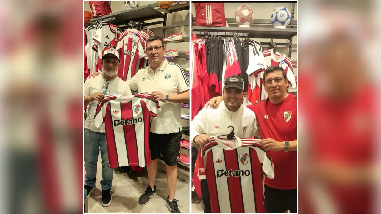 Pasión millonaria: la Filial de River en Santiago del Estero premió a sus viajeros con camisetas oficiales