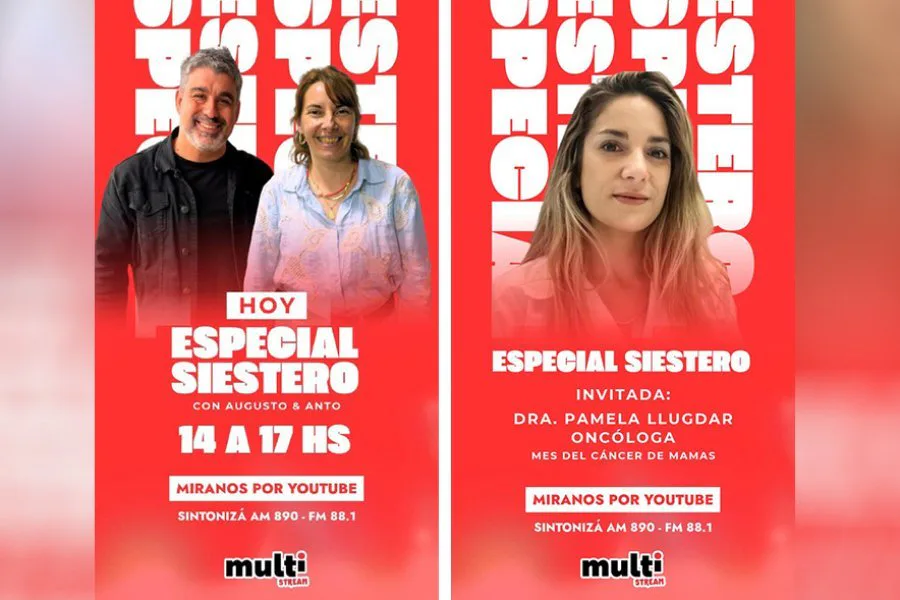 Mes del Cáncer de Mama: Especial Siestero tendrá una charla imperdible con una oncóloga