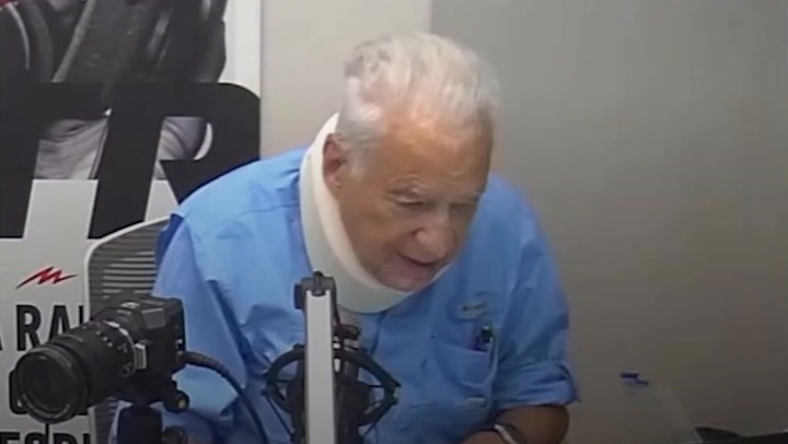 Alberto Cormillot sufrió un accidente de tránsito a los 87 años y debió usar un cuello ortopédico