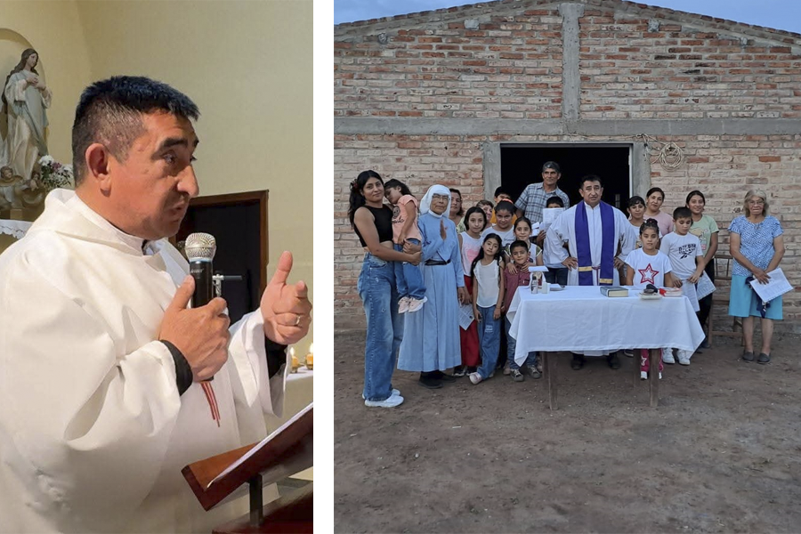 El Obispado de Añatuya despidió a un sacerdote que regresa a su comunidad religiosa en Sumampa