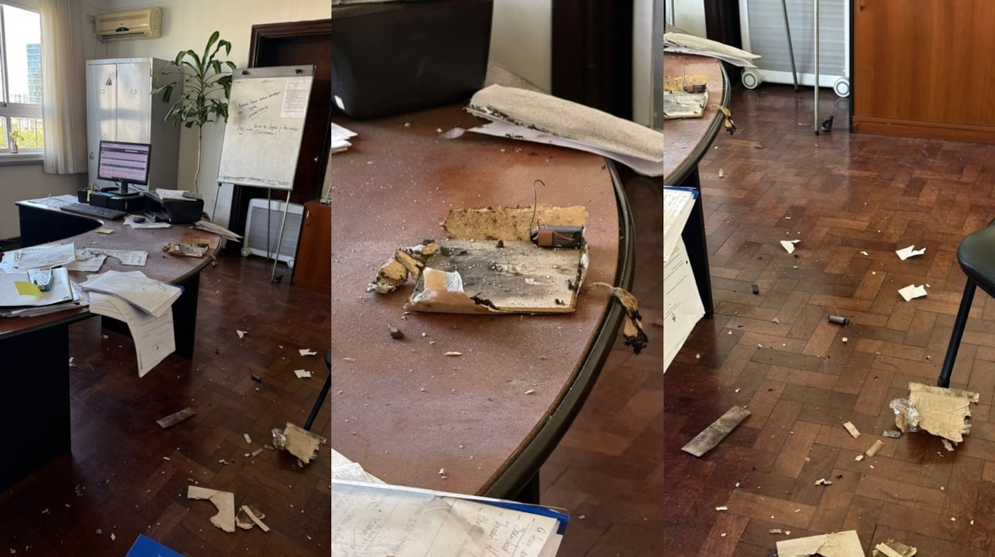 Se conocieron las primeras imágenes de la explosión en la Escuela Superior de Gendarmería