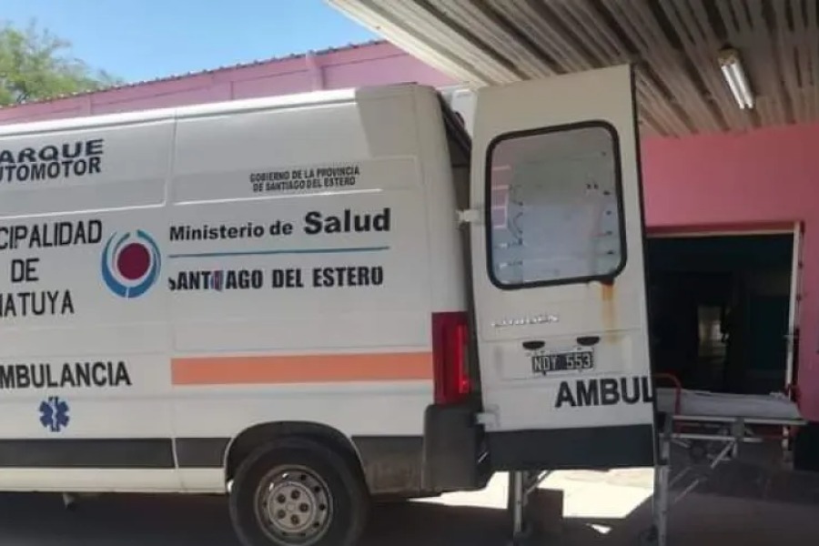 Motociclista resultó gravemente herido al chocar contra un alambre atravesado en una calle de Añatuya