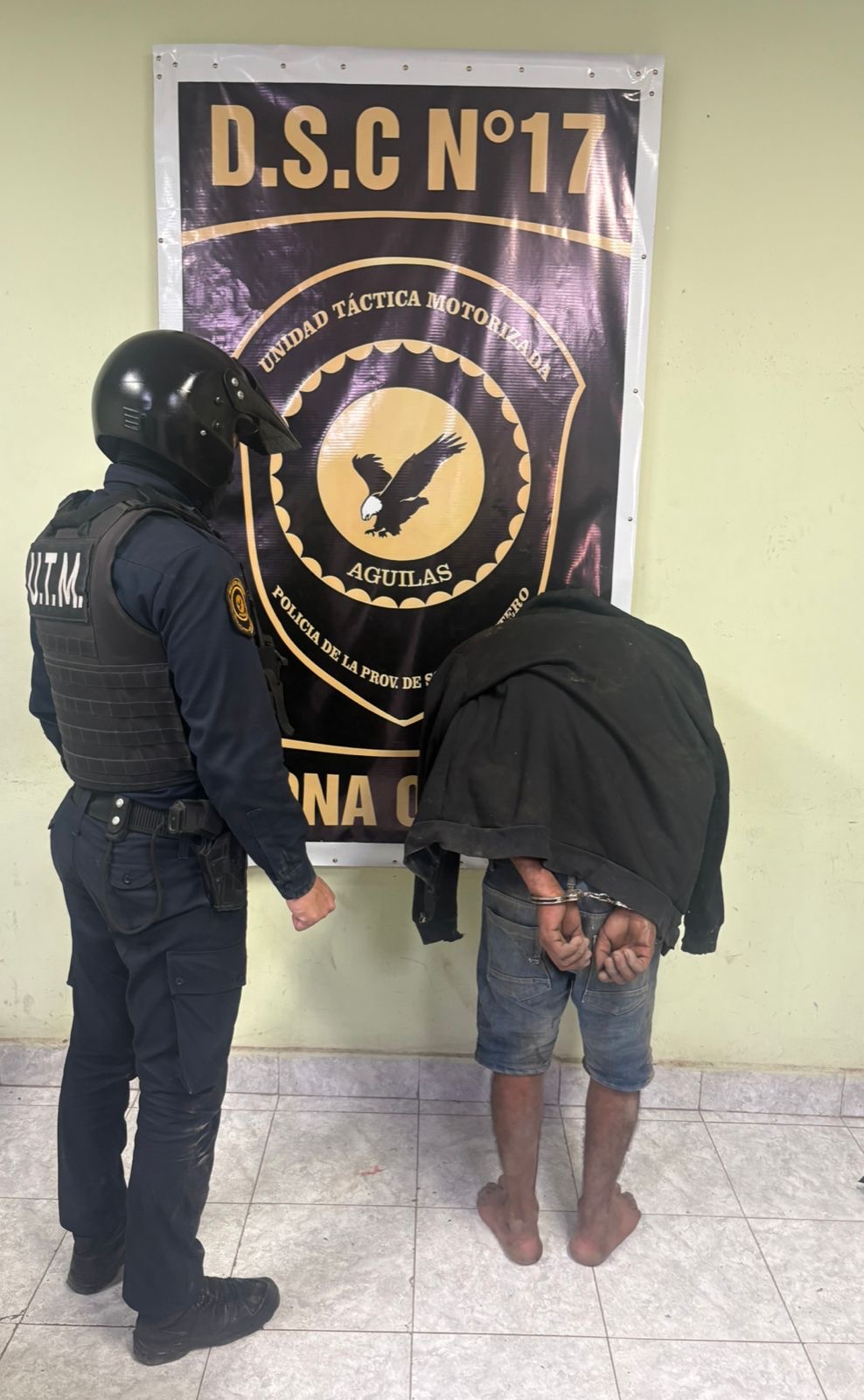 Activaron botón antipánico en el B° Belén y detuvieron a un hombre con pedido de captura