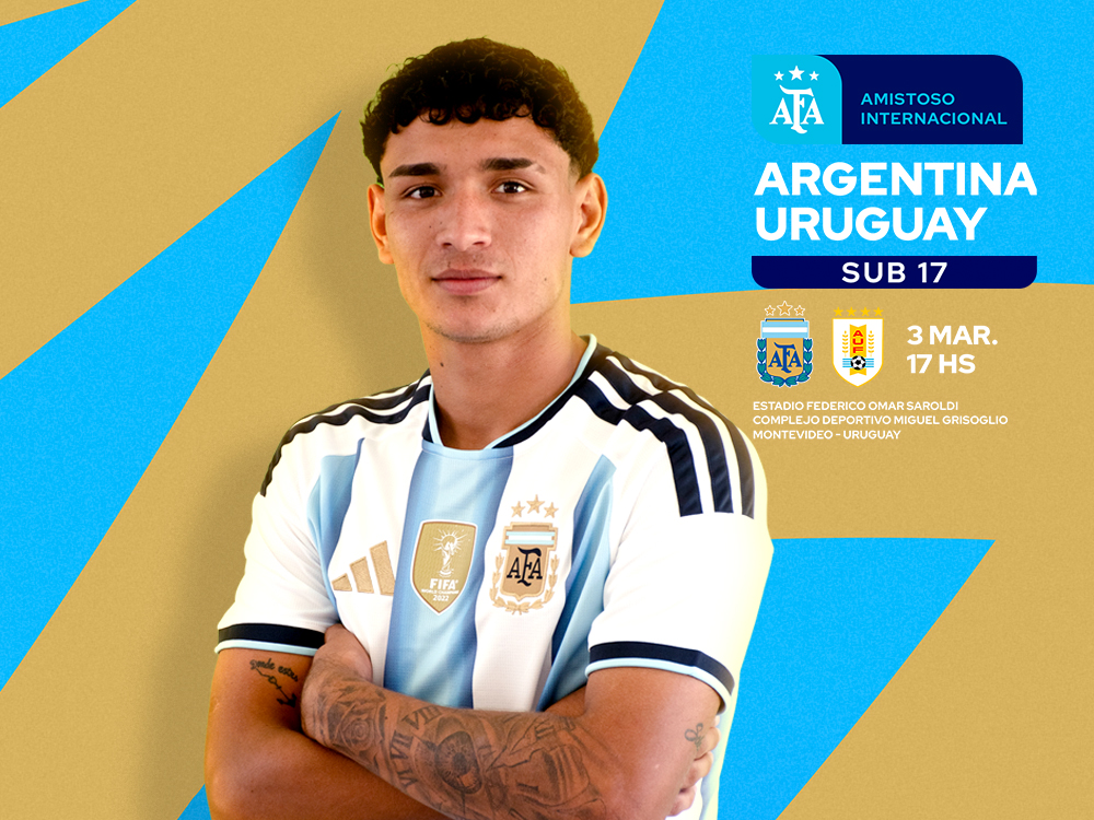 La Selección Sub 17 abre su gira en Uruguay con un amistoso ante la Celeste
