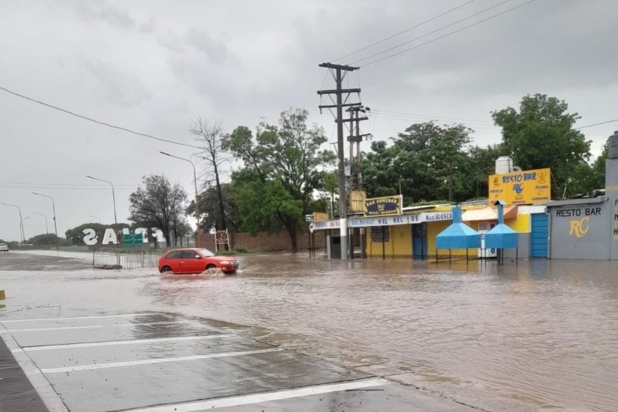 Frías bajo el agua: Cayeron 39 mm en menos de 24 horas y persiste la inestabilidad