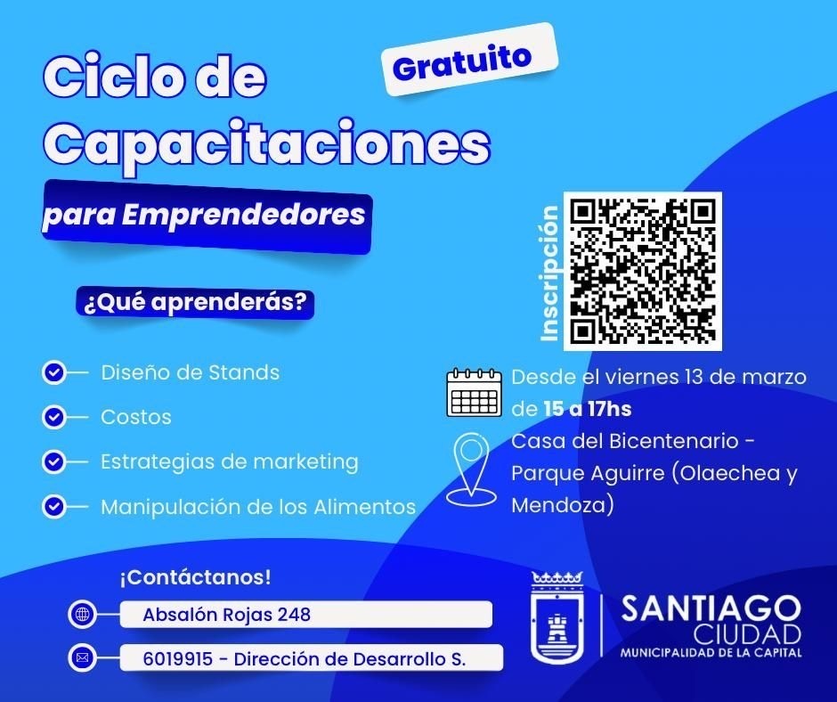 La Municipalidad lanza un ciclo de capacitaciones gratuitas para emprendedores