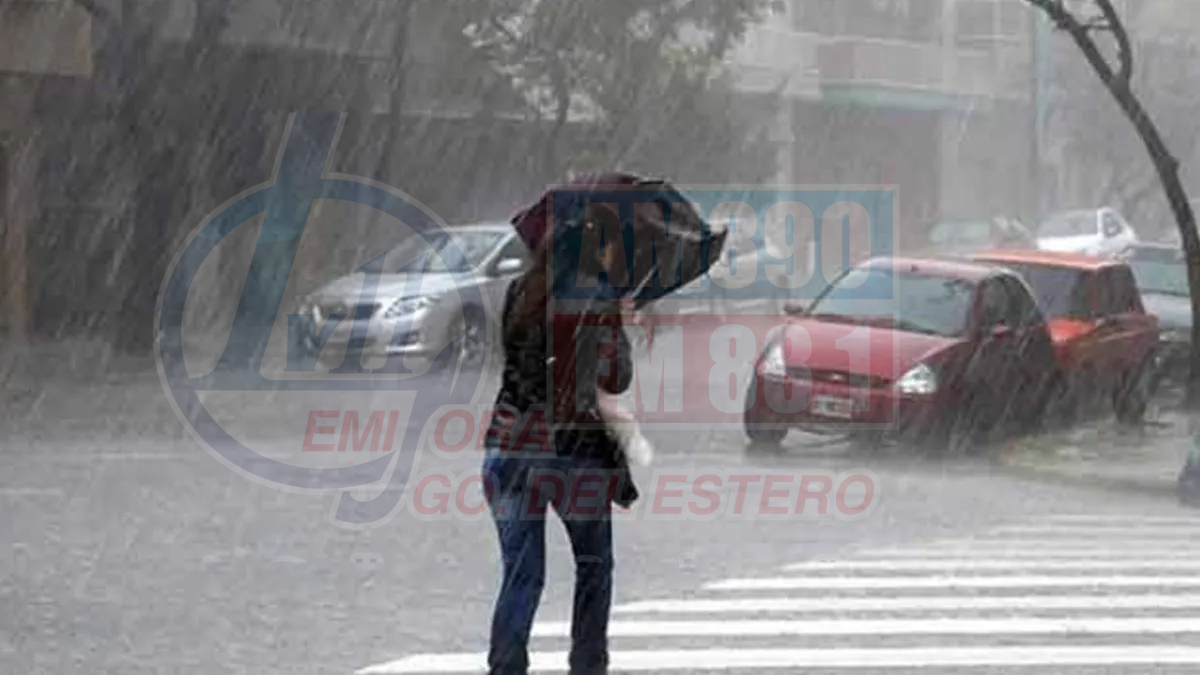 Santiago bajo alerta naranja: lluvia e inestabilidad hasta el jueves según en SMN