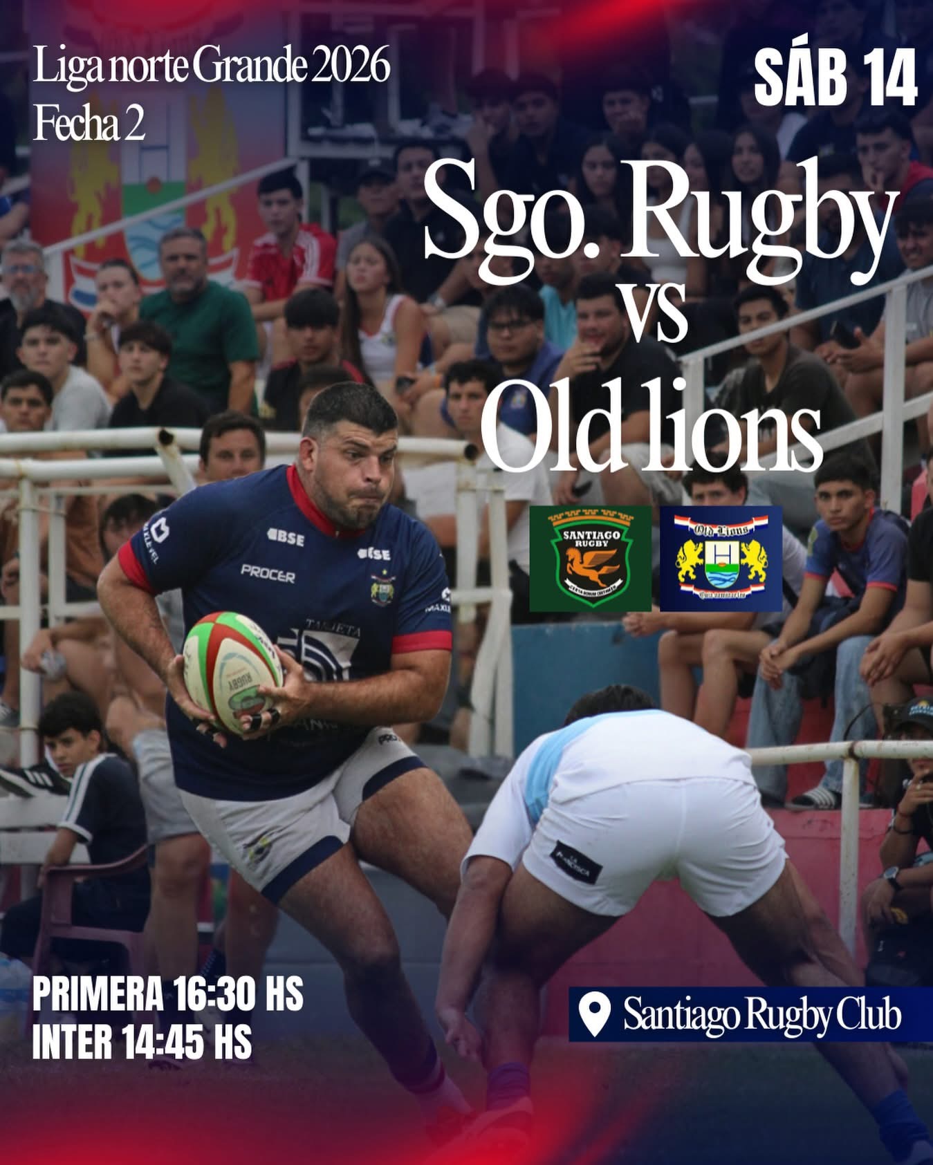 Old Lions y Santiago Rugby protagonizan un atractivo choque este sábado