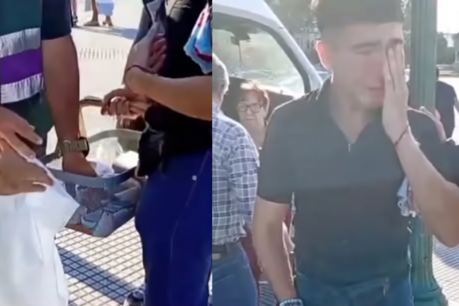 Le decomisaron los alfajores que vendía para subsistir y rompió en llanto