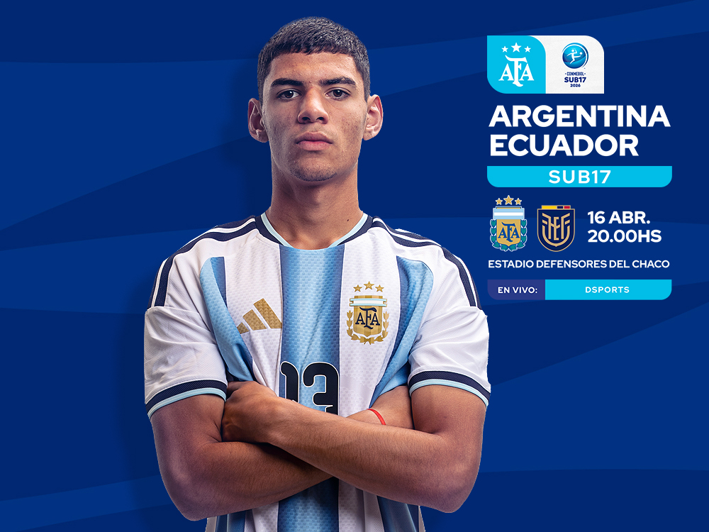 Conmebol Sub 17: Argentina enfrenta a Ecuador en busca de la final