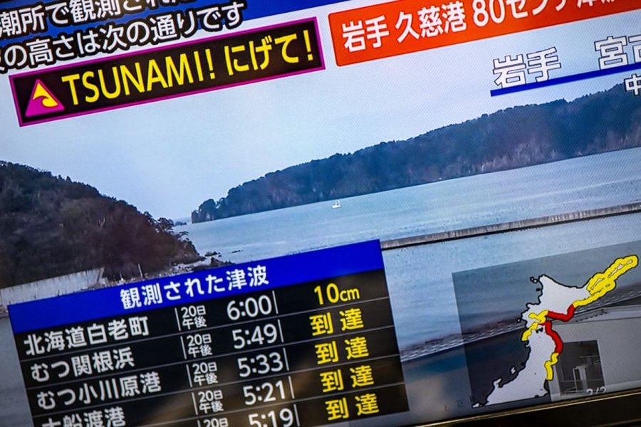 Alerta máxima en Japón: un terremoto de 7,4 sacudió el norte y activó una amenaza de tsunami