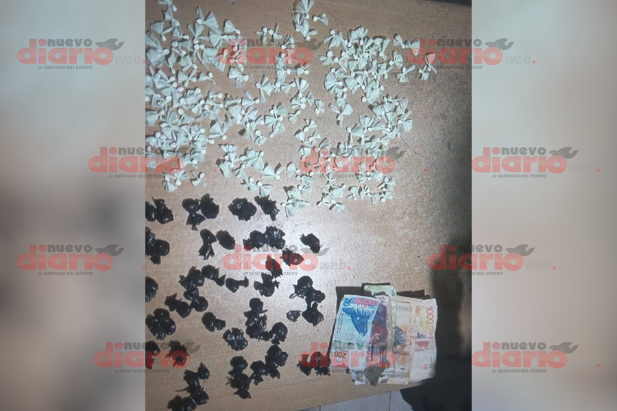 Fuerte golpe al narcomenudeo este lunes en el Bº El Paraíso, de La Banda