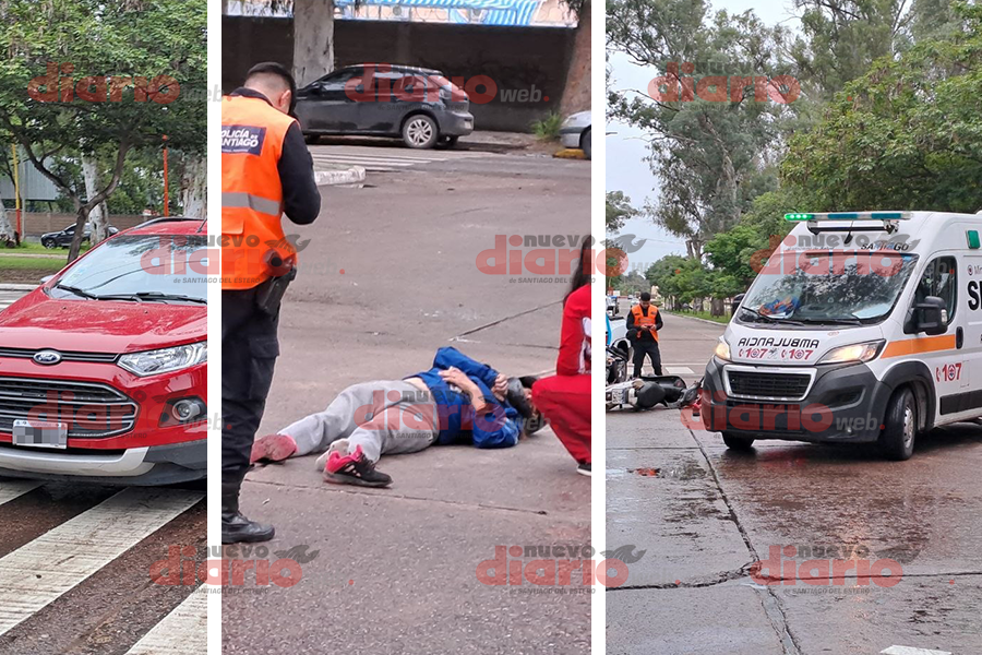 Fuerte choque en el Parque Aguirre deja una mujer hospitalizada de urgencia