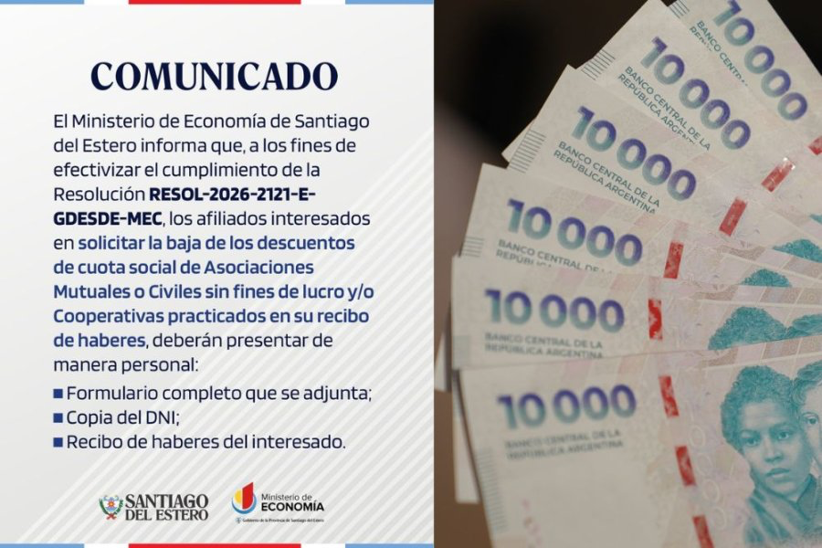 El Gobierno detalló cómo dar de baja los descuentos de mutuales en los recibos de sueldo de estatales
