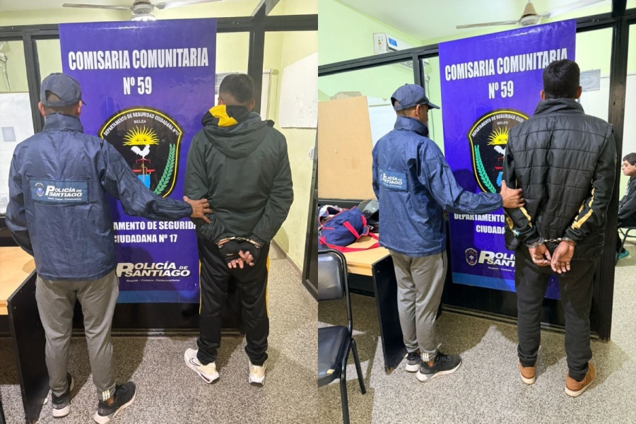 Detuvieron a dos hombres con pedido de captura nacional e internacional en Santiago del Estero