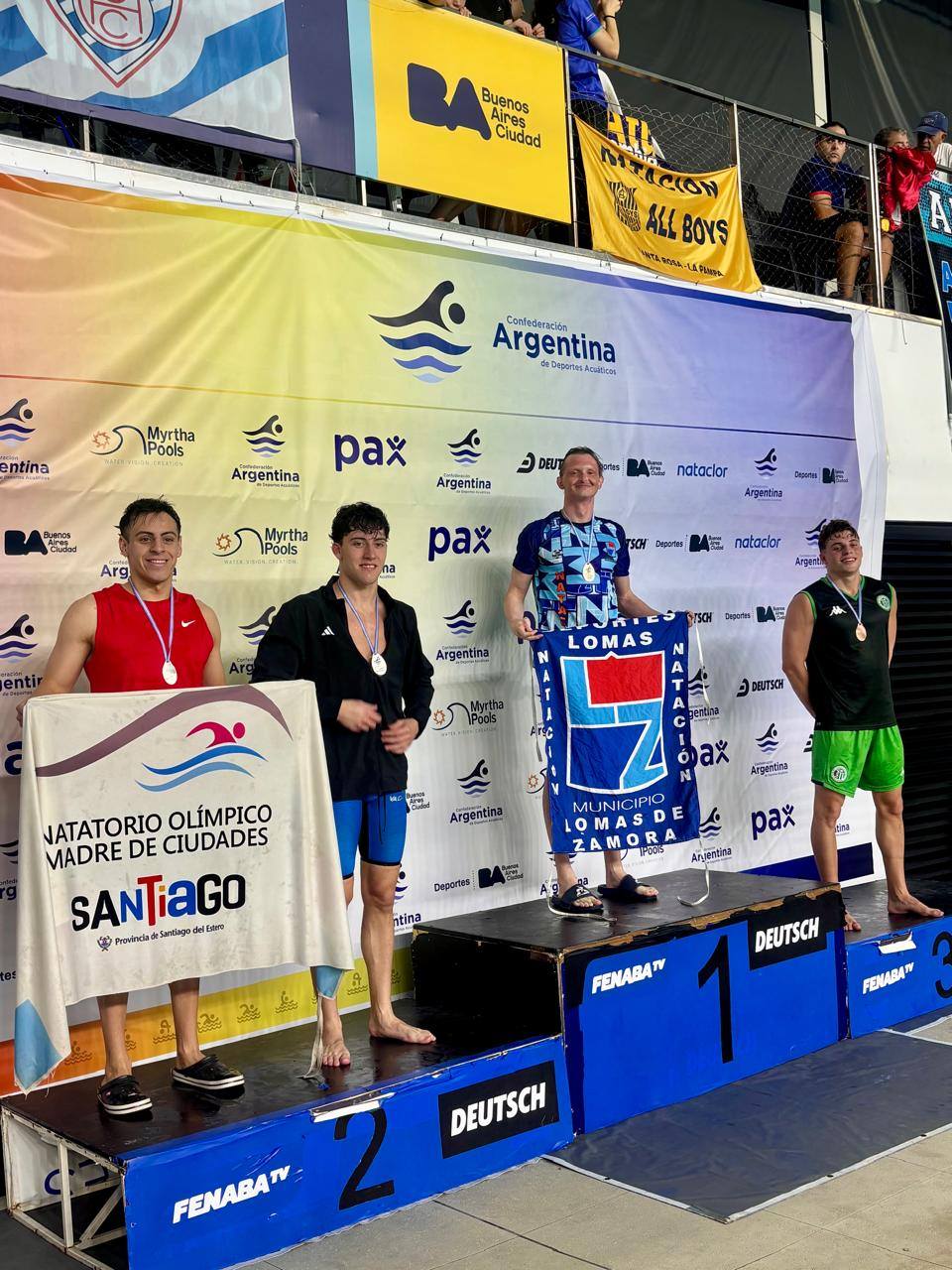 Matías Sosa González, subcampeón nacional en el Campeonato República de Natación