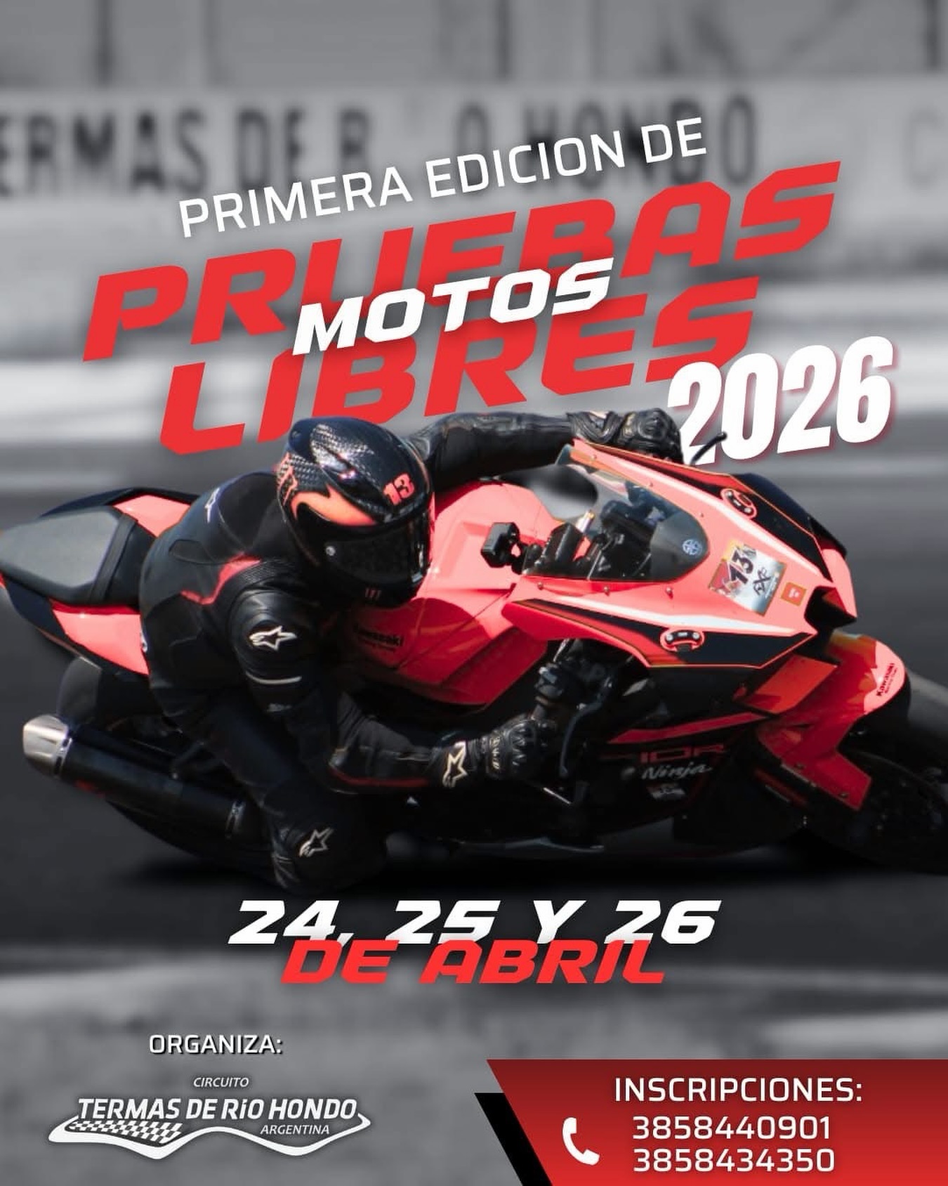Termas acelera con las Pruebas Libres Motos 2026 en el Circuito Internacional